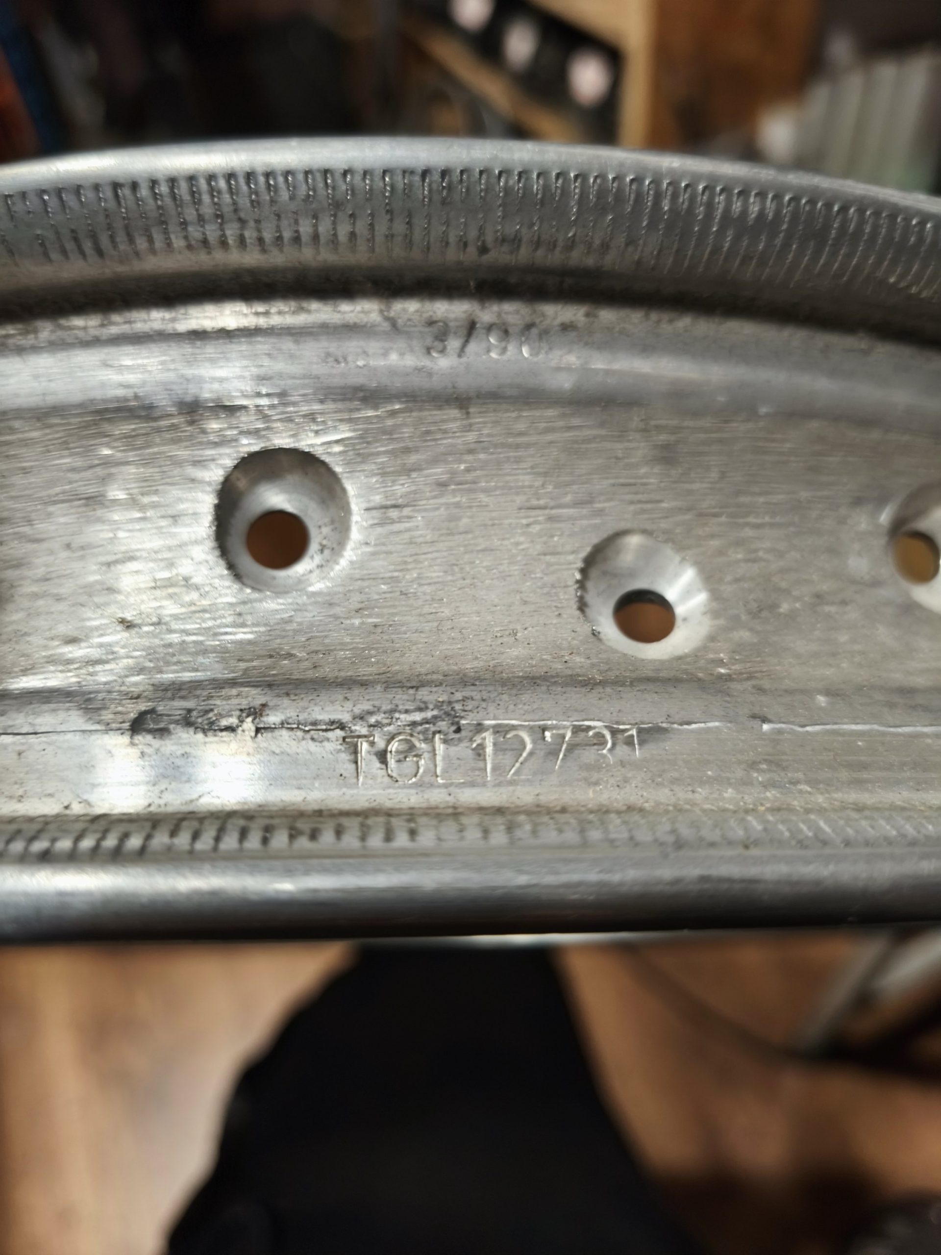 Oryginał DDR nowa - felga aluminiowa tył 18 cali MZ ETZ 250 - obrazek 7