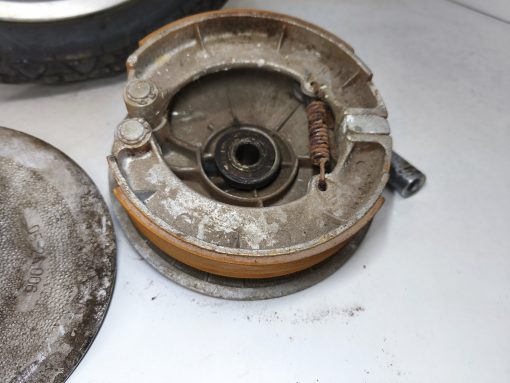 Koło przód przednie, bęben hamulcowy, nakładka, ośka MZ TS 250 16 cali wersja czterobiegowa - pod zawieszenie 32 mm - obrazek 4
