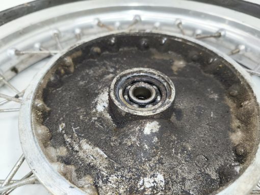 Koło przód przednie, bęben hamulcowy, nakładka, ośka MZ TS 250 16 cali wersja czterobiegowa - pod zawieszenie 32 mm - obrazek 7