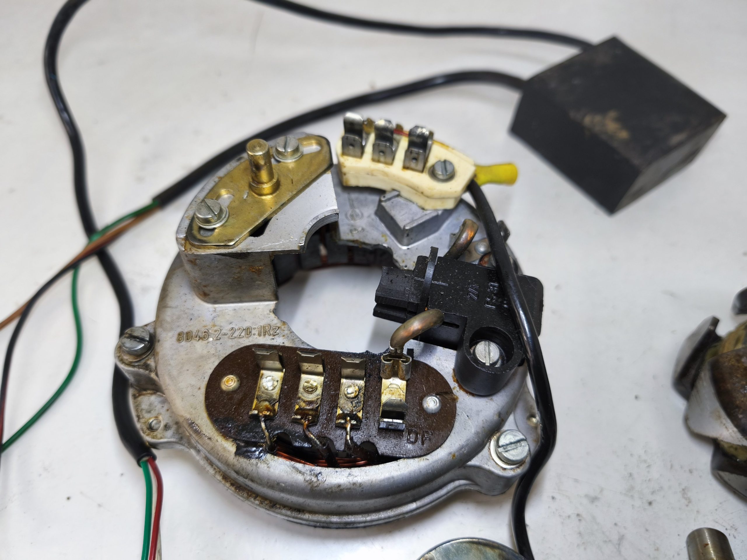 Zapłon elektroniczny typu A MZ ETZ 250 251 125 150 wirnik stojan czujnik Halla moduł zapłonowy - obrazek 3