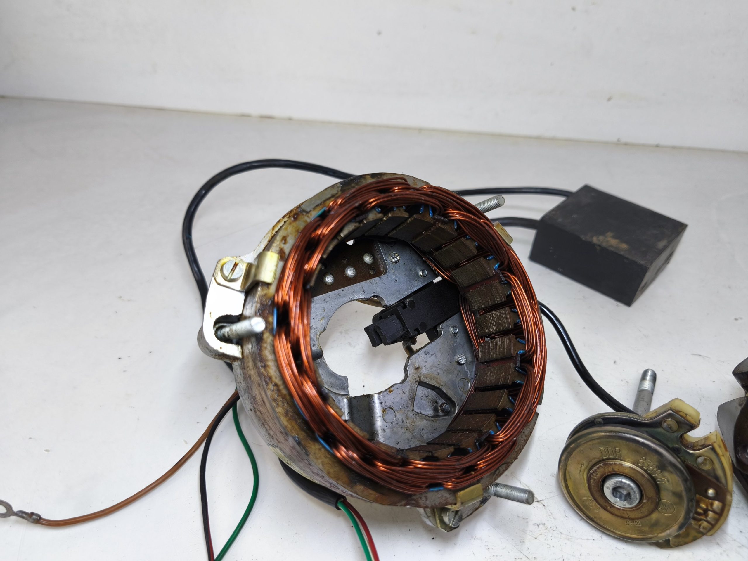 Zapłon elektroniczny typu A MZ ETZ 250 251 125 150 wirnik stojan czujnik Halla moduł zapłonowy - obrazek 8
