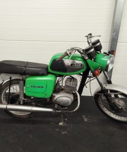 MZ TS 125 z dokumentami - jasno zielona.