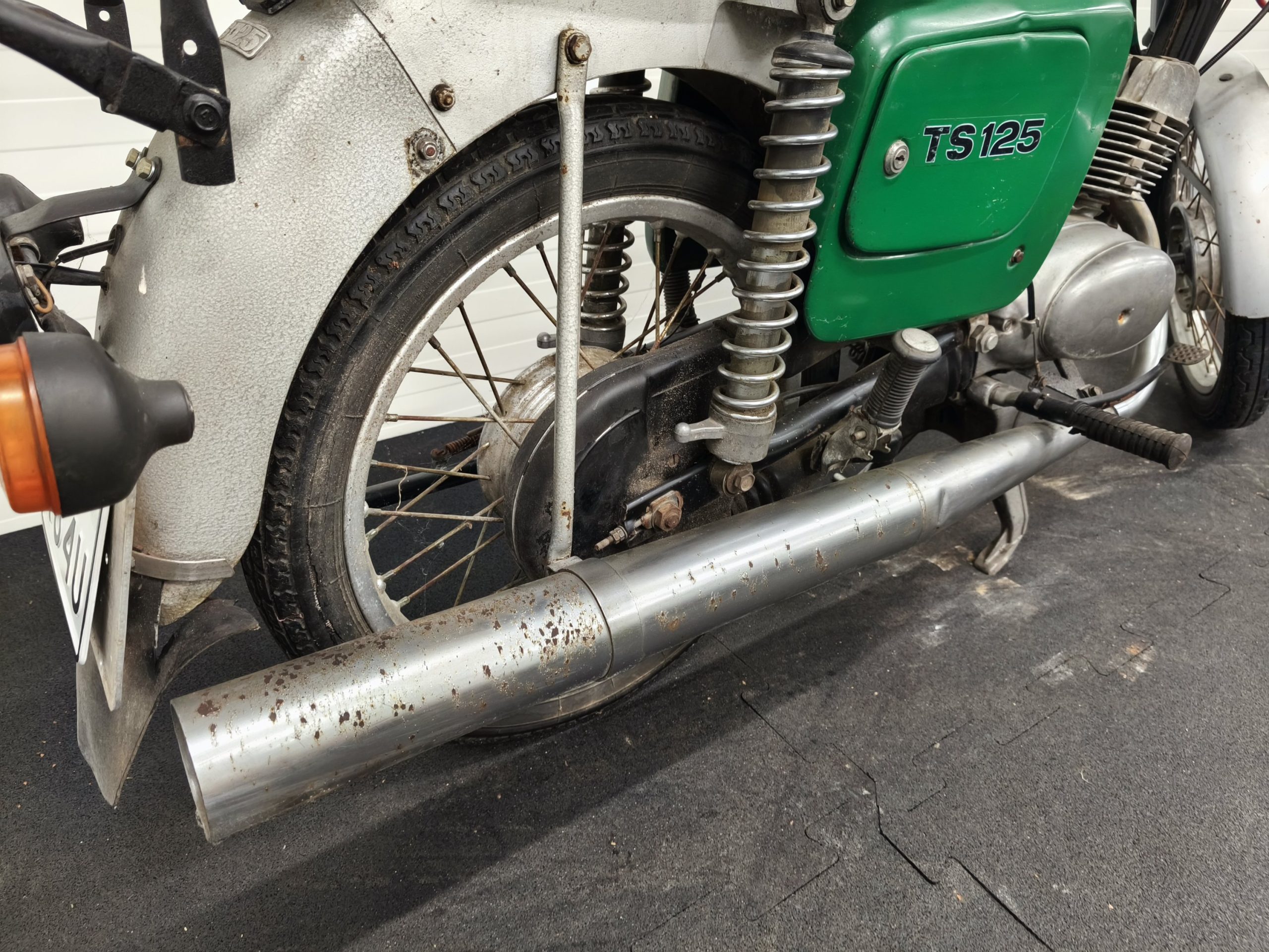 MZ TS 125 z dokumentami - ciemno zielona. - obrazek 14