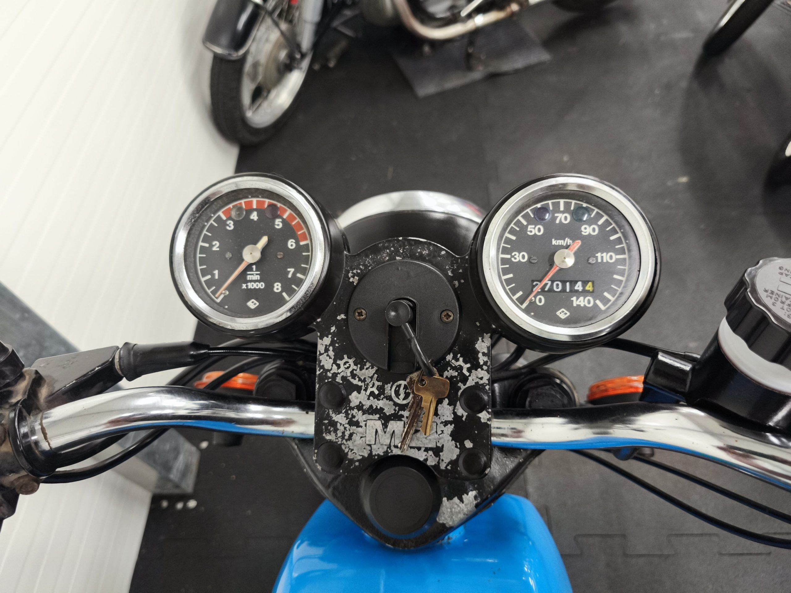 REZERWACJA - MZ ETZ 250 z dokumentami - niebieski lakier. - obrazek 12